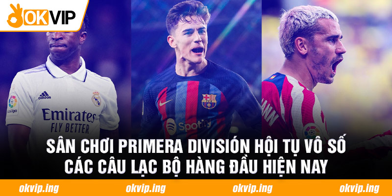 Sân chơi Primera División hội tụ vô số các câu lạc bộ hàng đầu hiện nay