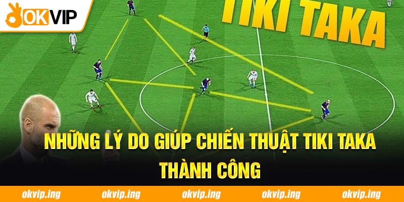 Những lý do giúp chiến thuật Tiki Taka thành công